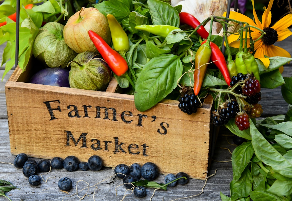 Fresh ingredients for healthy cooking